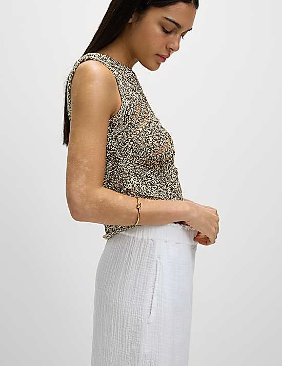 Tailored Striped Longline Waistcoat