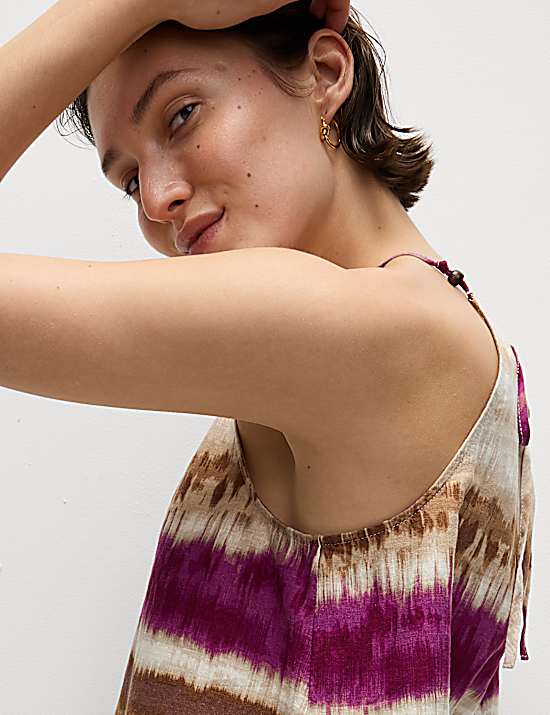Tailored Striped Longline Waistcoat