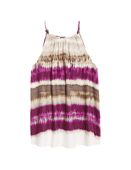 Tailored Striped Longline Waistcoat