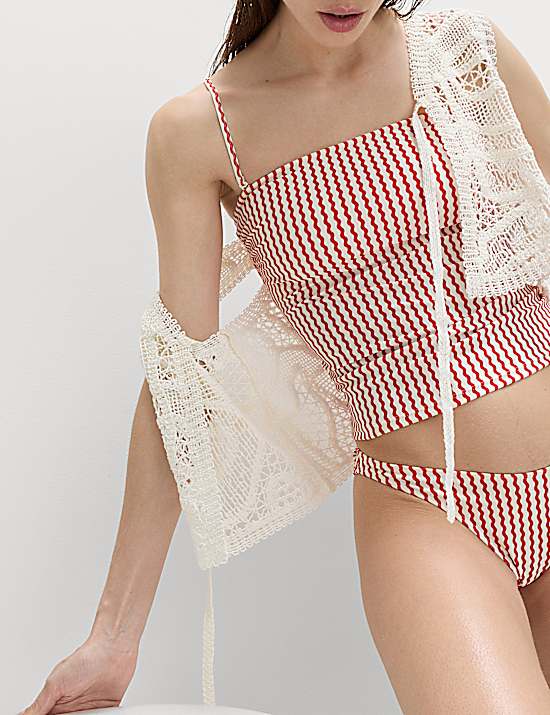 Tailored Striped Longline Waistcoat