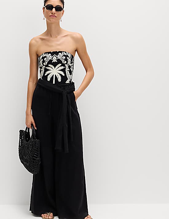 Tailored Striped Longline Waistcoat