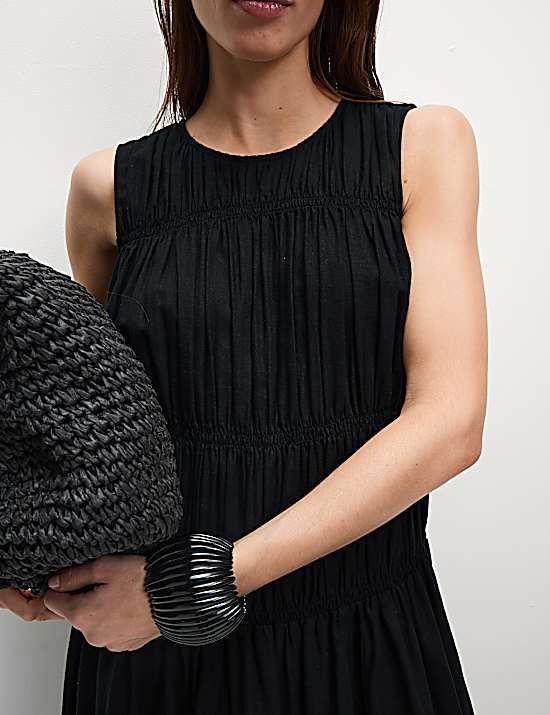 Tailored Striped Longline Waistcoat