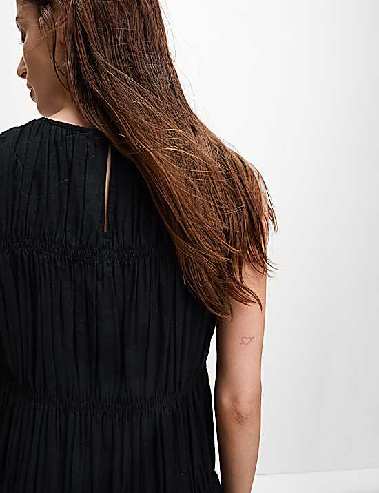 Tailored Striped Longline Waistcoat