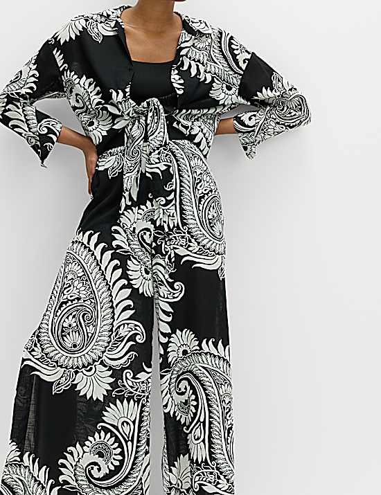 Tailored Striped Longline Waistcoat