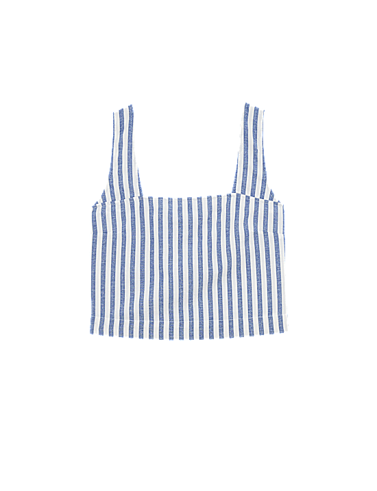 Tailored Striped Longline Waistcoat