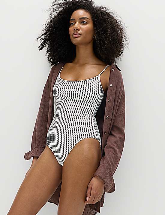 Tailored Striped Longline Waistcoat