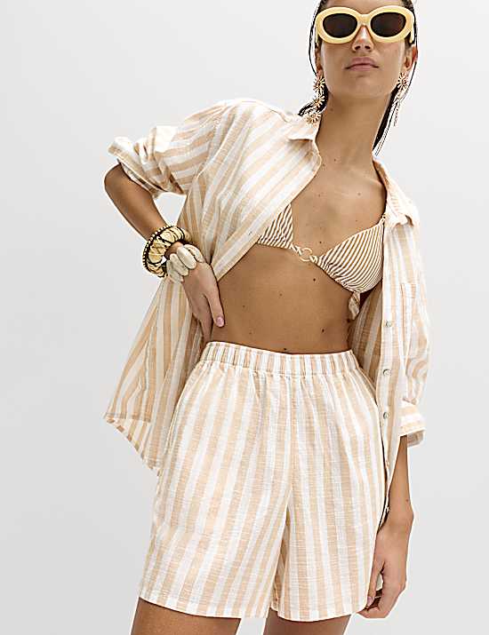 Tailored Striped Longline Waistcoat