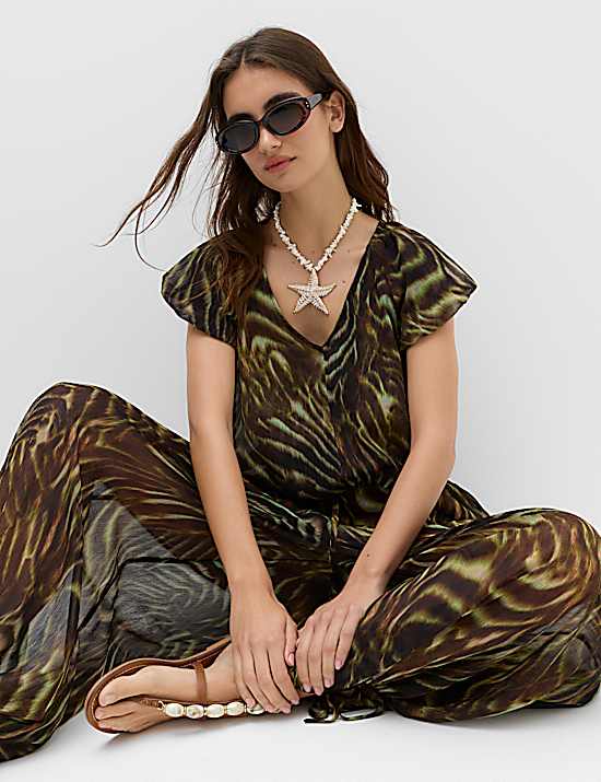 Tailored Striped Longline Waistcoat