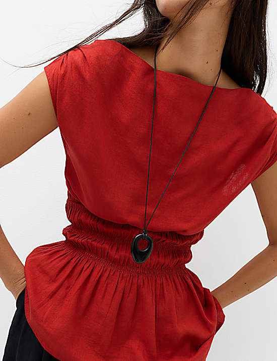 Tailored Striped Longline Waistcoat