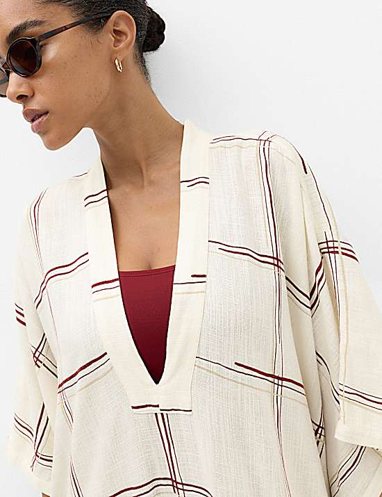 Tailored Striped Longline Waistcoat