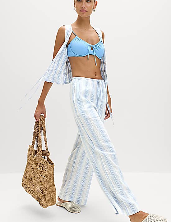 Tailored Striped Longline Waistcoat