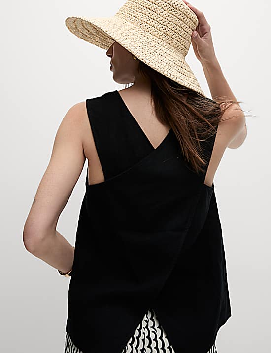 Tailored Striped Longline Waistcoat