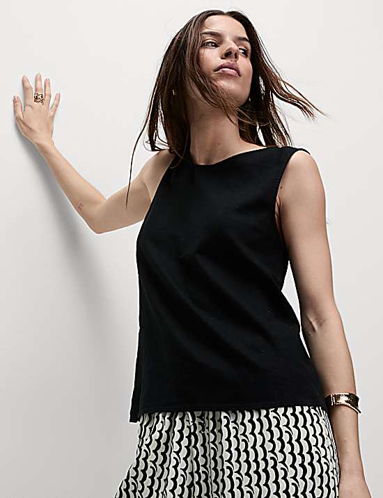 Tailored Striped Longline Waistcoat