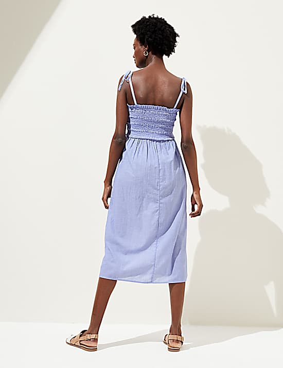 Tailored Striped Longline Waistcoat