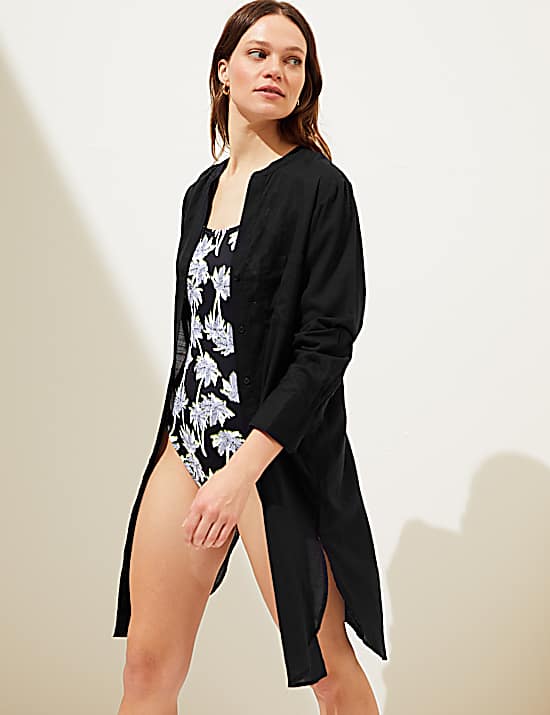 Tailored Striped Longline Waistcoat
