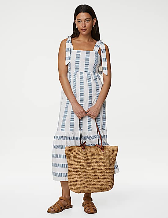 Tailored Striped Longline Waistcoat
