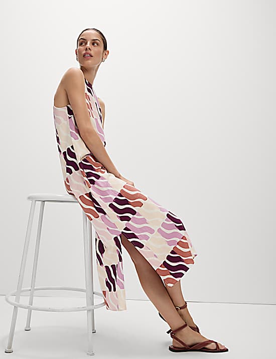 Tailored Striped Longline Waistcoat