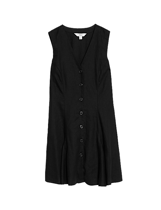 Tailored Striped Longline Waistcoat