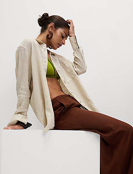 Tailored Striped Longline Waistcoat