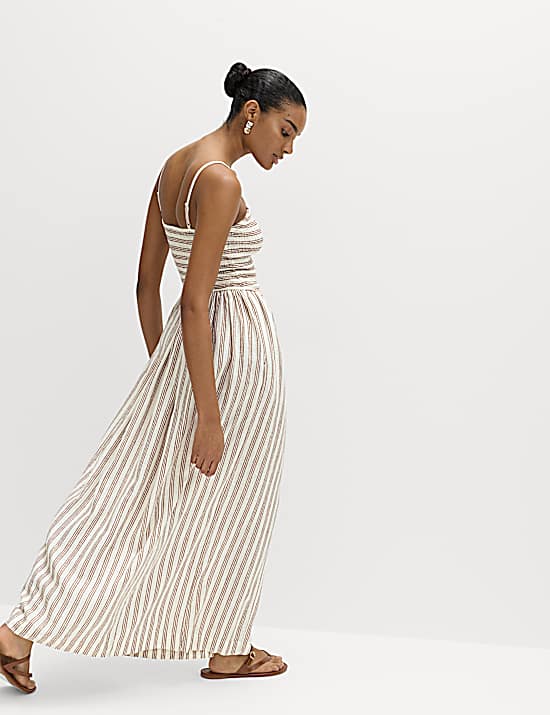 Tailored Striped Longline Waistcoat