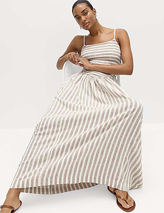 Tailored Striped Longline Waistcoat