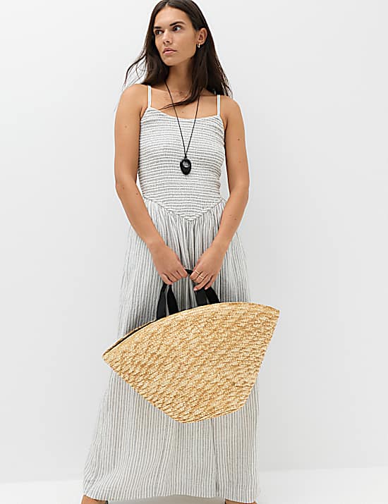 Tailored Striped Longline Waistcoat