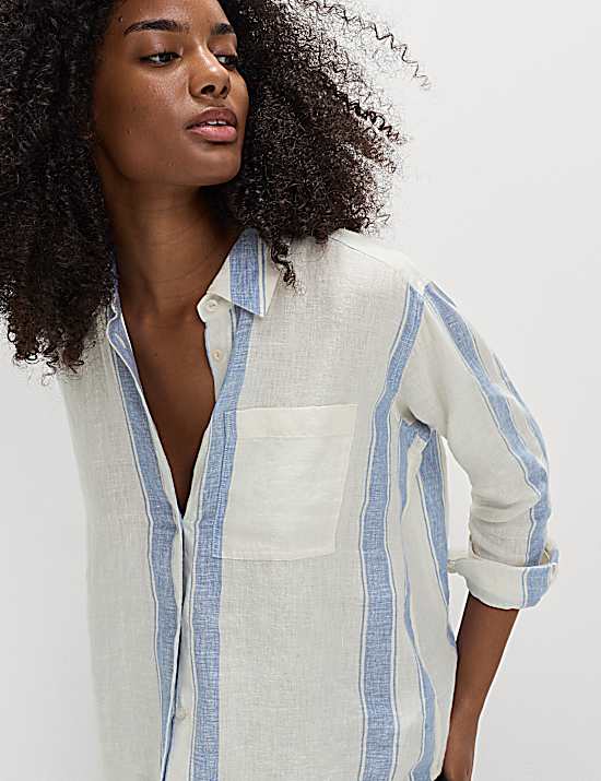 Tailored Striped Longline Waistcoat