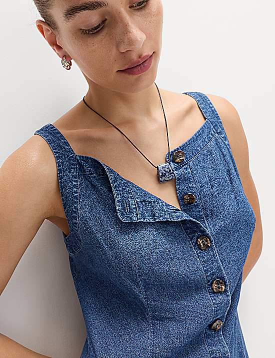 Tailored Striped Longline Waistcoat