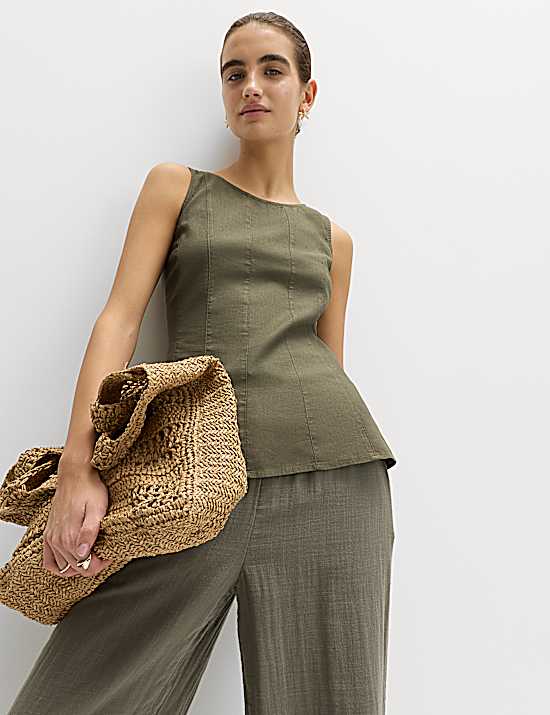 Tailored Striped Longline Waistcoat
