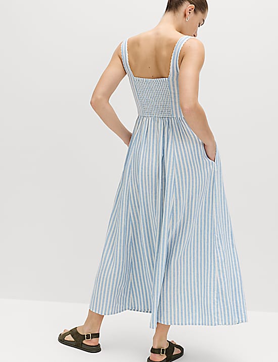 Tailored Striped Longline Waistcoat