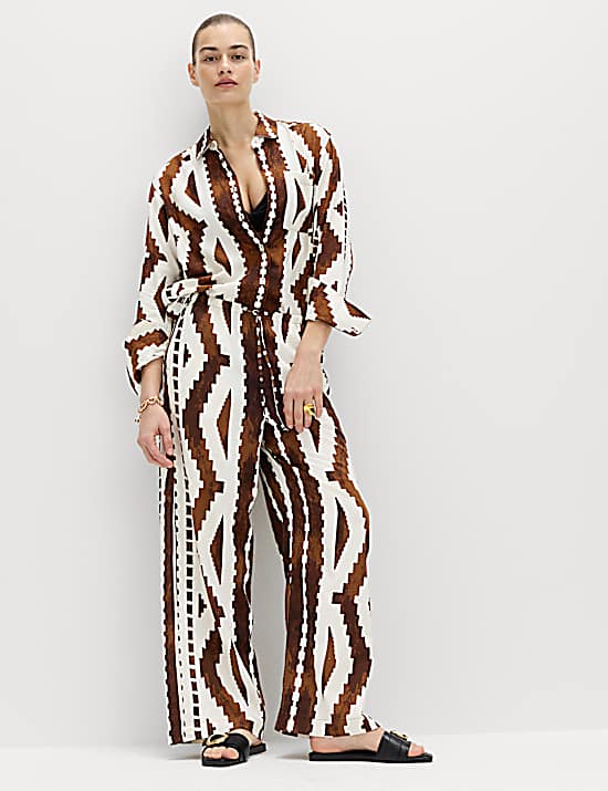 Tailored Striped Longline Waistcoat