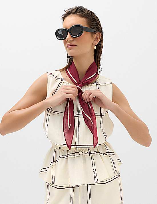 Tailored Striped Longline Waistcoat