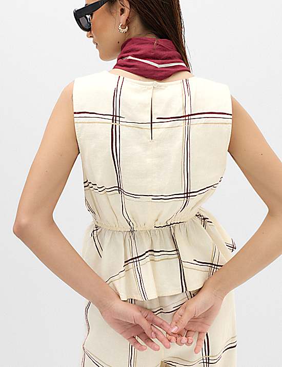 Tailored Striped Longline Waistcoat