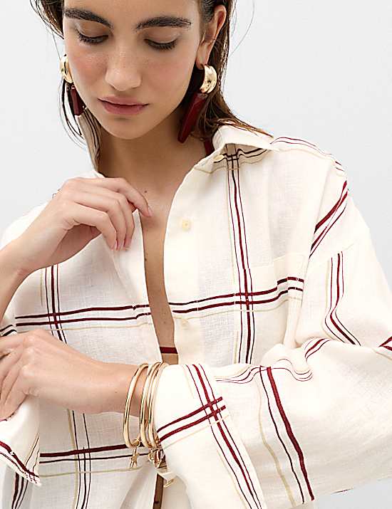 Tailored Striped Longline Waistcoat