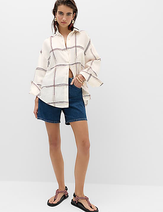 Tailored Striped Longline Waistcoat