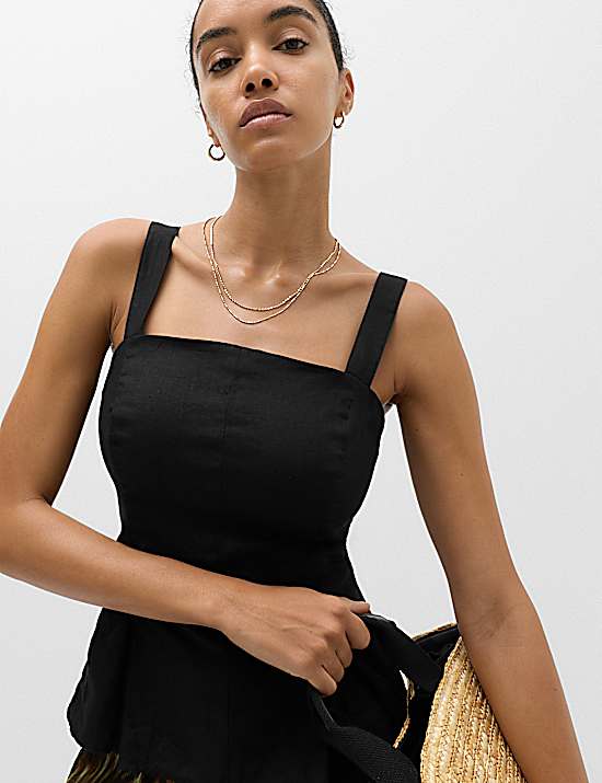 Tailored Striped Longline Waistcoat