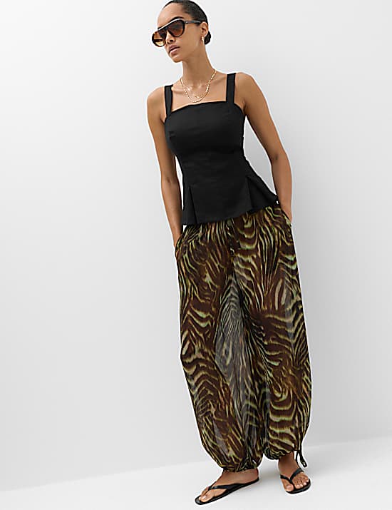 Tailored Striped Longline Waistcoat