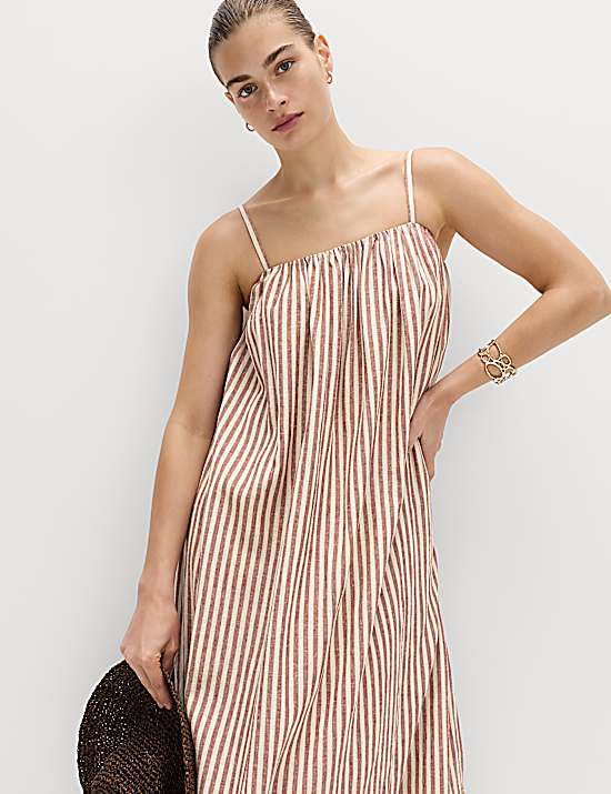 Tailored Striped Longline Waistcoat