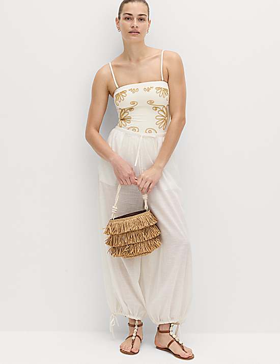 Tailored Striped Longline Waistcoat