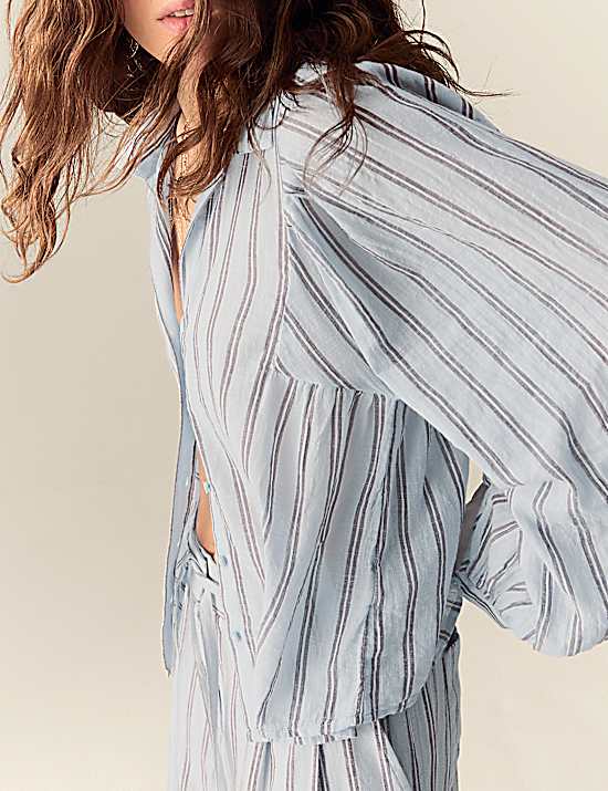 Tailored Striped Longline Waistcoat