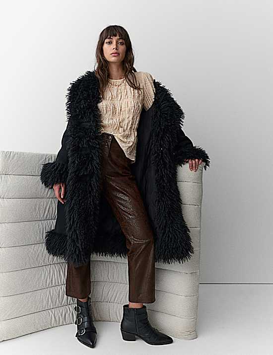 Tailored Striped Longline Waistcoat