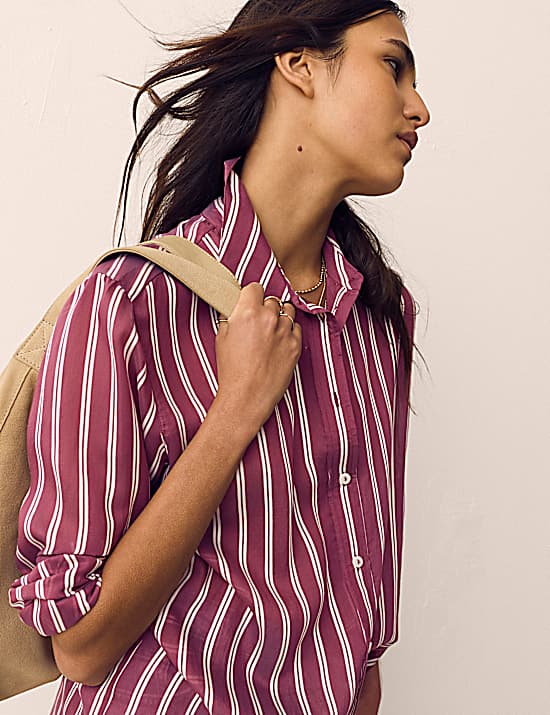 Tailored Striped Longline Waistcoat