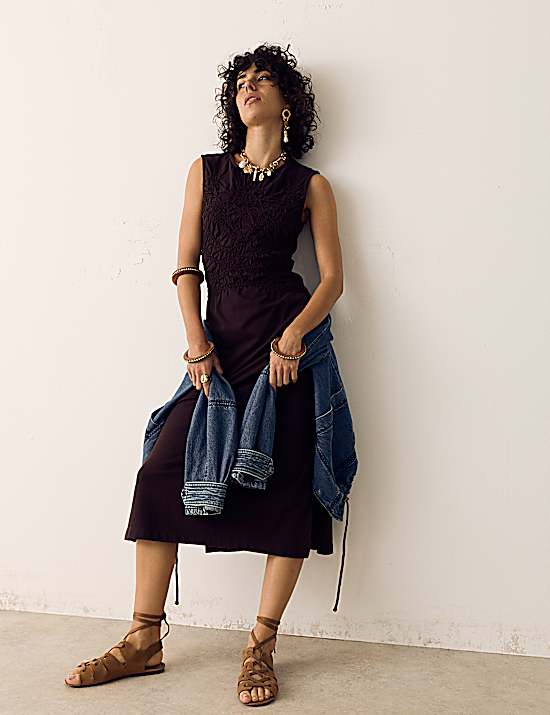 Tailored Striped Longline Waistcoat