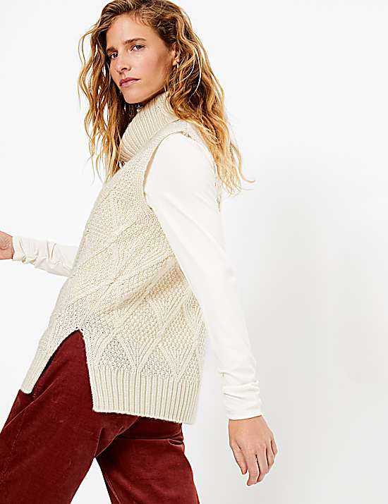Tailored Striped Longline Waistcoat