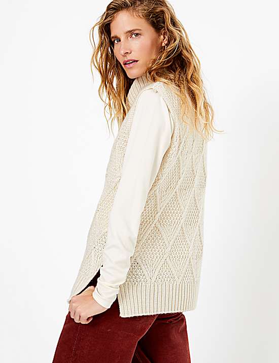 Tailored Striped Longline Waistcoat