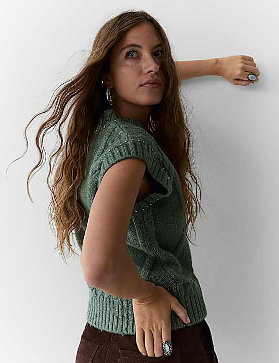 Tailored Striped Longline Waistcoat