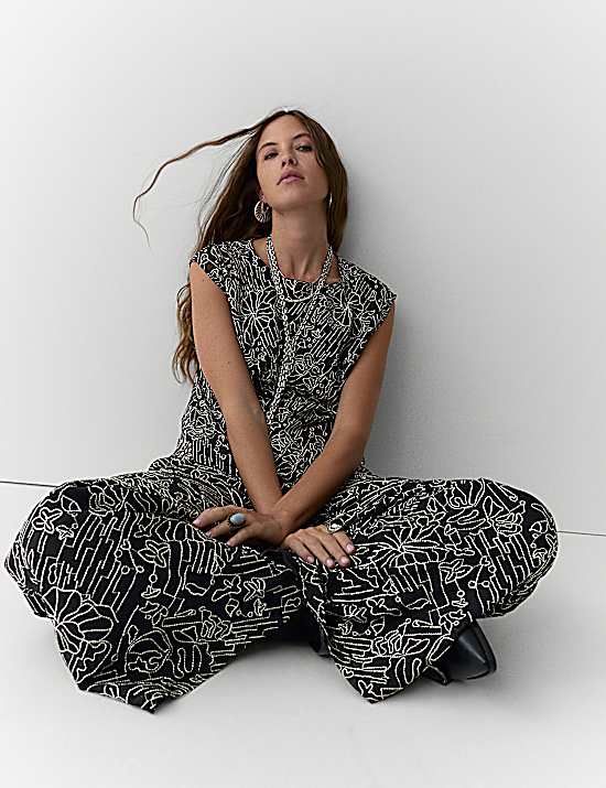 Tailored Striped Longline Waistcoat