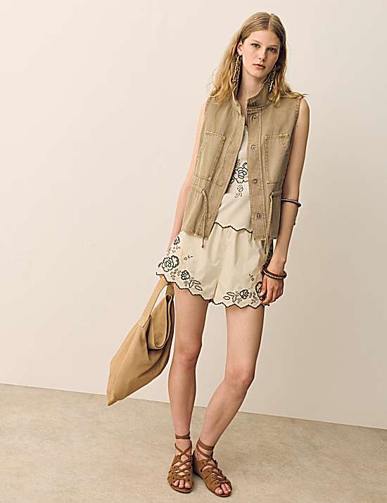 Tailored Striped Longline Waistcoat