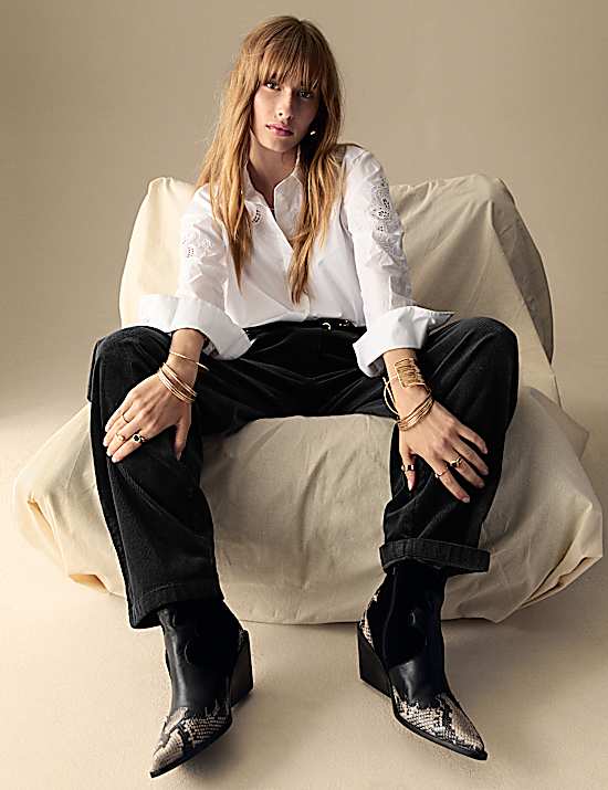 Tailored Striped Longline Waistcoat