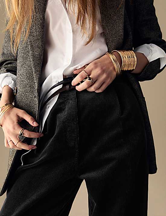 Tailored Striped Longline Waistcoat
